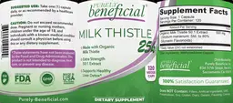Label for Milk Thistle