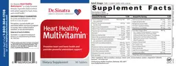 Label for Heart Healthy Multivitamin