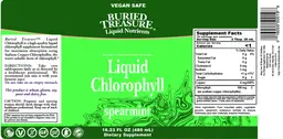 Label for Liquid Chlorophyll Spearmint