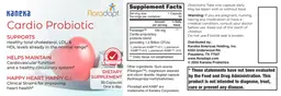 Label for Floradapt Cardio Probiotic