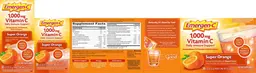 Label for 1,000 mg Vitamin C Super Orange