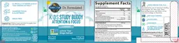Label for Kids Study Buddy Attention & Focus Gummies Berry Flavor