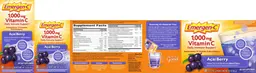 Label for 1,000 mg Vitamin C Acai Berry