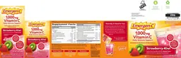 Label for 1,000 mg Vitamin C Strawberry-Kiwi