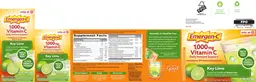 Label for 1,000 mg Vitamin C Key Lime