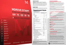 Label for Mdrive Start Chocolate Mousse