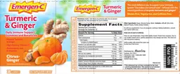 Label for Turmeric & Ginger Citrus-Ginger
