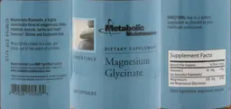 Label for Magnesium Glycinate