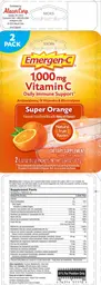 Label for 1,000 mg Vitamin C Super Orange