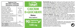 Label for Calcium D-Glucarate 1500 mg