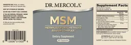 Label for MSM Methylsulfonylmethane Sulfur Complex