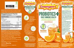 Label for Probiotics + Orange
