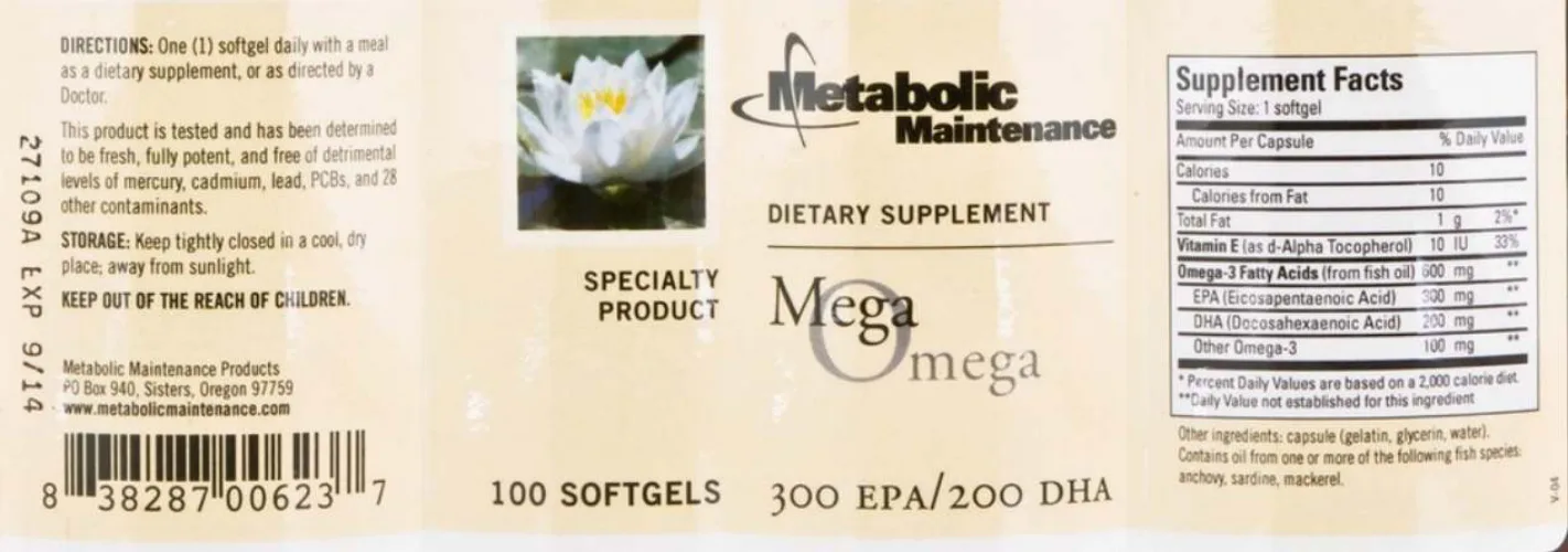 Label for Mega Omega