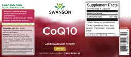 Label for CoQ10 200 mg