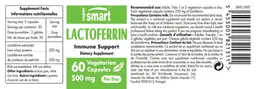 Label for Lactoferrin 500 mg