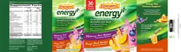Label for Energy Plus Blueberry-Acai / Mango-Peach
