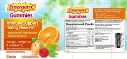 Label for Immune Support 500 mg Vitamin C Gummies