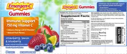Label for Immune Support 750 mg Vitamin C