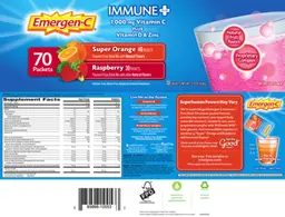 Label for Immune+ Raspberry