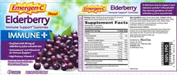Label for Elderberry Immune+