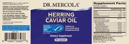 Label for Herring Caviar Oil