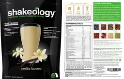 Label for Shakeology Vanilla Flavored