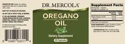 Label for Oregano Oil