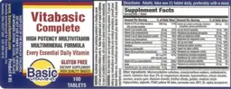 Label for Vitabasic Complete