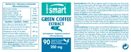 Label for Green Coffee Extract 200 mg
