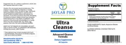 Label for Ultra Cleanse