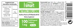 Label for Methylcobalamine 1 mg