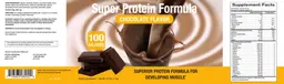 Label for Super Protein Formula Chocolate Flavor