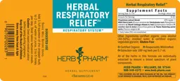 Label for Herbal Respiratory Relief