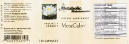Label for MetaCalm