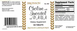 Label for Choline with Inositol and PABA
