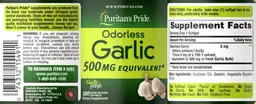 Label for Odorless Garlic
