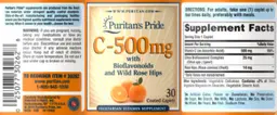 Label for C-500 mg