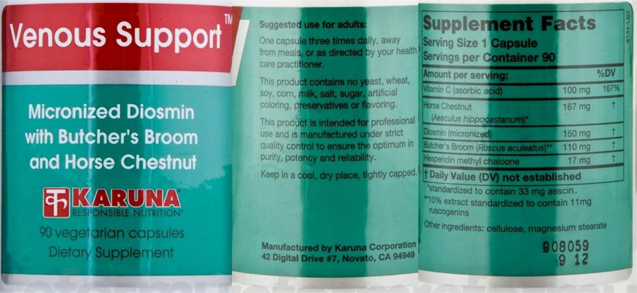 Label for Venous Support