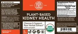 Label for Plant-Based Kidney Health