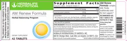 Label for AM Renew Formula