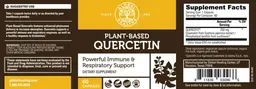 Label for Plant-Based Quercetin