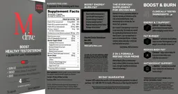 Label for Mdrive Boost & Burn