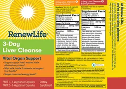 Label for 3-Day Liver Cleanse Evening Formula