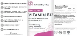 Label for Liposomal Vitamin B12