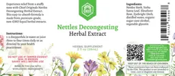 Label for Nettles Decongesting