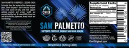 Label for Saw Palmetto 320 mg