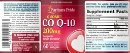 Label for CO Q-10 200 mg