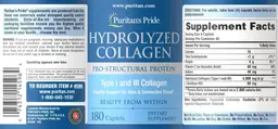 Label for Hydrolyzed Collagen