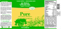 Label for Pure Colloidal Minerals