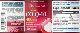 Label for Q-Sorb Co Q-10 400 mg